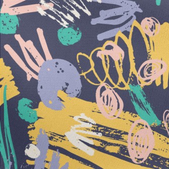 Chaotic Graffiti Pongee