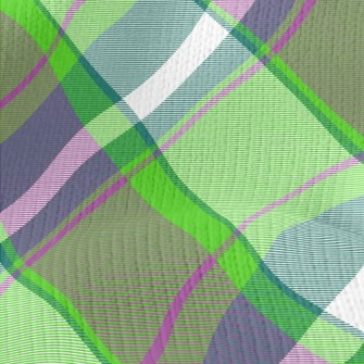 Green Apple Grid Stretch Jersey