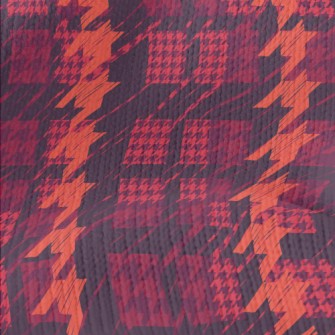 Red Date Houndstooth Stretch Jersey