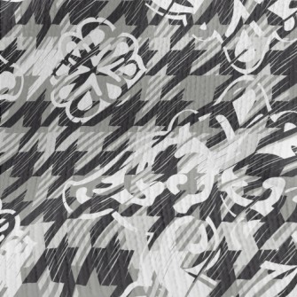 Houndstooth Pattern Stretch Jersey