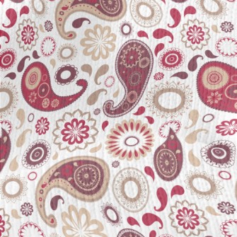 Oriental Traditional Flower Pa Stretch Jersey