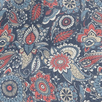 Traditional Retro Pattern Stretch Jersey