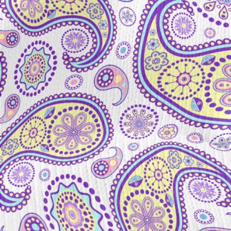 Yellow Insect Pattern Stretch Jersey