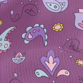 Hand Drawn Doodles Stretch Jersey