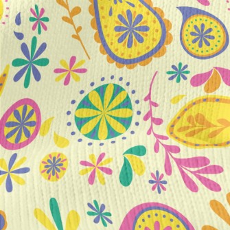 Flower And Wheel Stretch Jersey