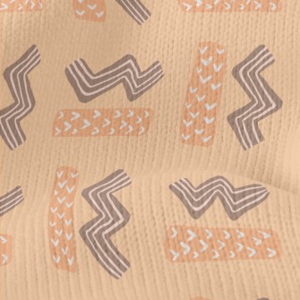 Zigzag And Rectangle Stretch Jersey