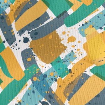 Abstract Lines And Inkjet Stretch Jersey