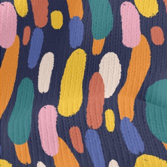 Colorful Raindrops Stretch Jersey