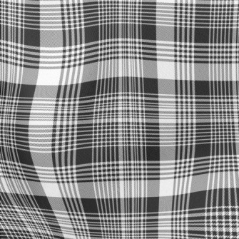 Gentleman Black And White Chec Lightweight Cotton Poplin