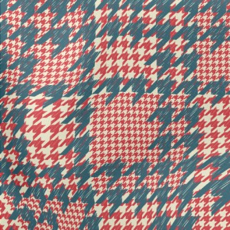 Popular Houndstooth Lightweight Cotton Poplin