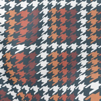 Fashionable Houndstooth Lightweight Cotton Poplin