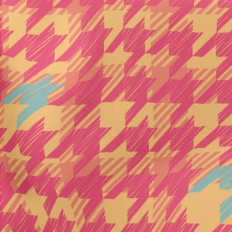 Sweet Houndstooth Lightweight Cotton Poplin