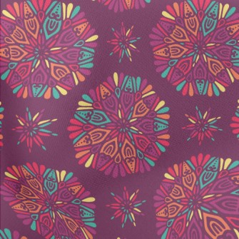 Indian Flowers Lightweight Cotton Poplin