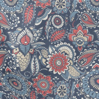 Traditional Retro Pattern Lightweight Cotton Poplin