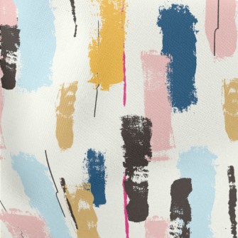 Pastel Paint Painting Lightweight Cotton Poplin