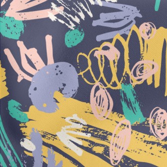 Chaotic Graffiti Lightweight Cotton Poplin