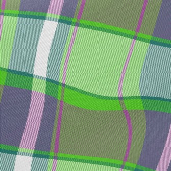 Green Apple Grid Midweight Cotton Poplin