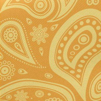 Yellow Amoeba Midweight Cotton Poplin