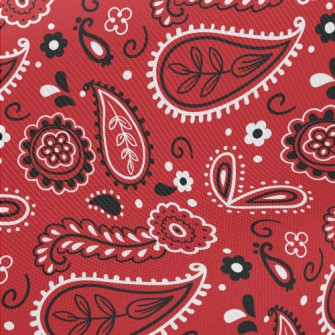 Orange Amoeba Midweight Cotton Poplin
