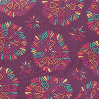 Indian Flowers Midweight Cotton Poplin