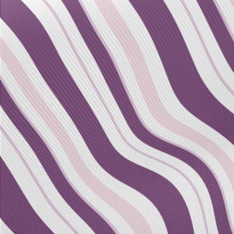 Pink Lines Midweight Cotton Poplin