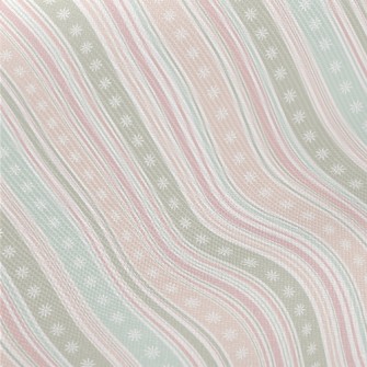 Soft Stripes And Flowers Midweight Cotton Poplin