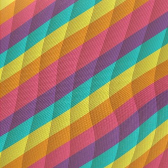 Colored Lines Midweight Cotton Poplin