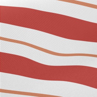 Traditional Red Stripes Midweight Cotton Poplin