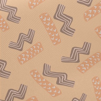Zigzag And Rectangle Midweight Cotton Poplin