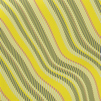 Yellow Striped Fabric Midweight Cotton Poplin