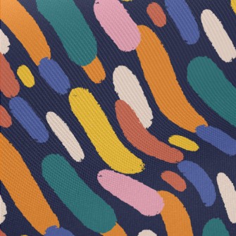 Colorful Raindrops Midweight Cotton Poplin