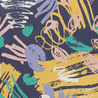 Chaotic Graffiti Midweight Cotton Poplin