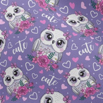 Cute Cartoon Owl Chiffon