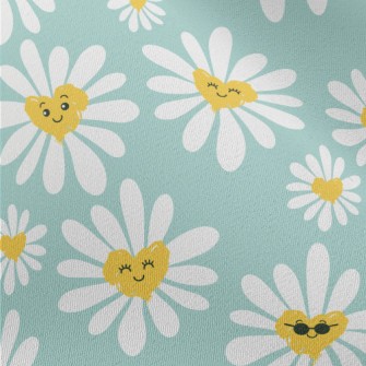 Cute Daisy Doodle Chiffon