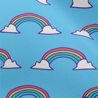 Beautiful Rainbow Graffiti Chiffon