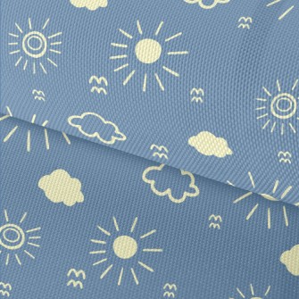Simple Sun And Clouds Waterproof Oxford