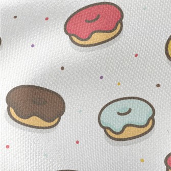 Colorful Jam Donuts Waterproof Canvas