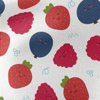Cute Smiling Berry Waterproof Canvas
