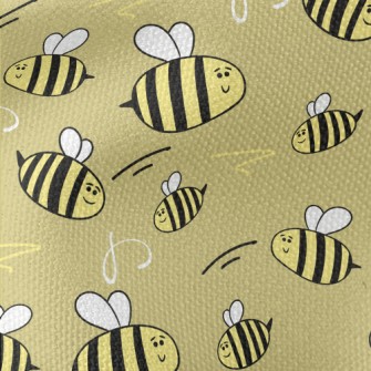 Hand Drawn Bee Doodle Waterproof Canvas