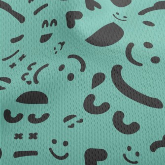 Emotional Emoticons Athletic Mesh Flat Back