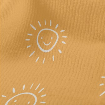 Sun Smiley Face Doodle Terry