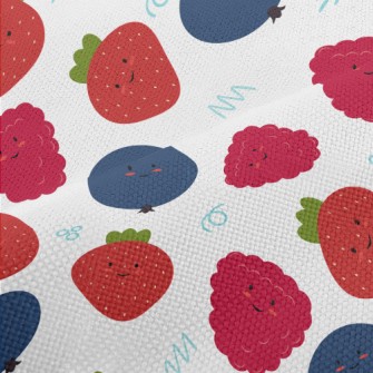 Cute Smiling Berry Performance Linen