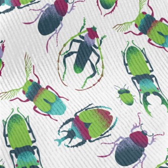 Hand Drawn Green Insects Standard Corduroy