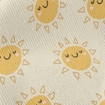 Happy Smiling Sun Standard Corduroy