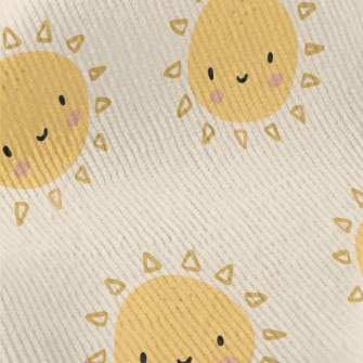Cute Smiling Sun Standard Corduroy