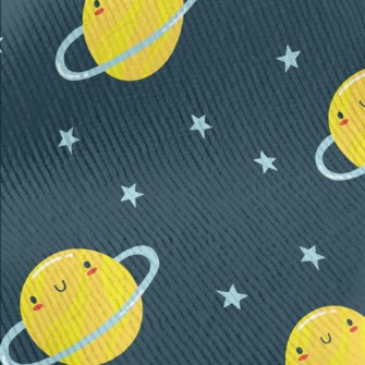 Cartoon Smiley Planet Standard Corduroy