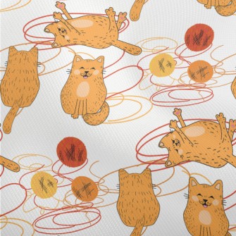 Cat Playing With A Ball Of Yar Dobby