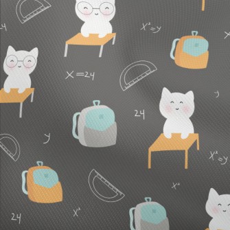 Cute Cat Goes To School Dobby