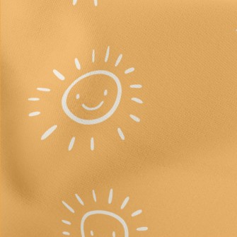 Sun Smiley Face Doodle Stretch Ponte
