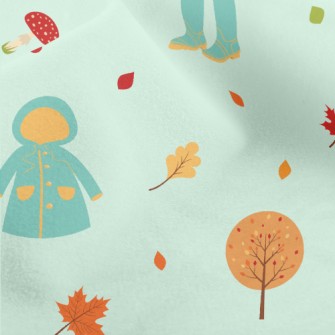 Autumn Rainy Day Micro Fleece